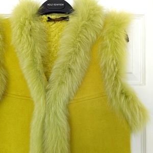 Sheerling Fur Trimmed Vest